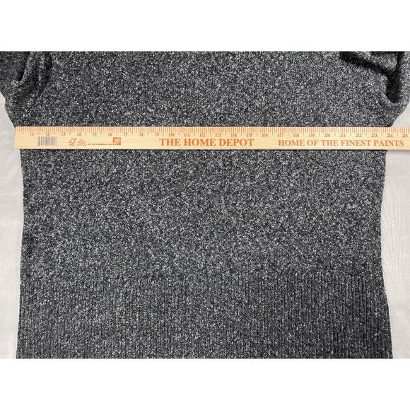 Haven Well Within L Heather Gray Mock Neck Sweater Organic Minimalist Capsule - Picture 9 of 12
